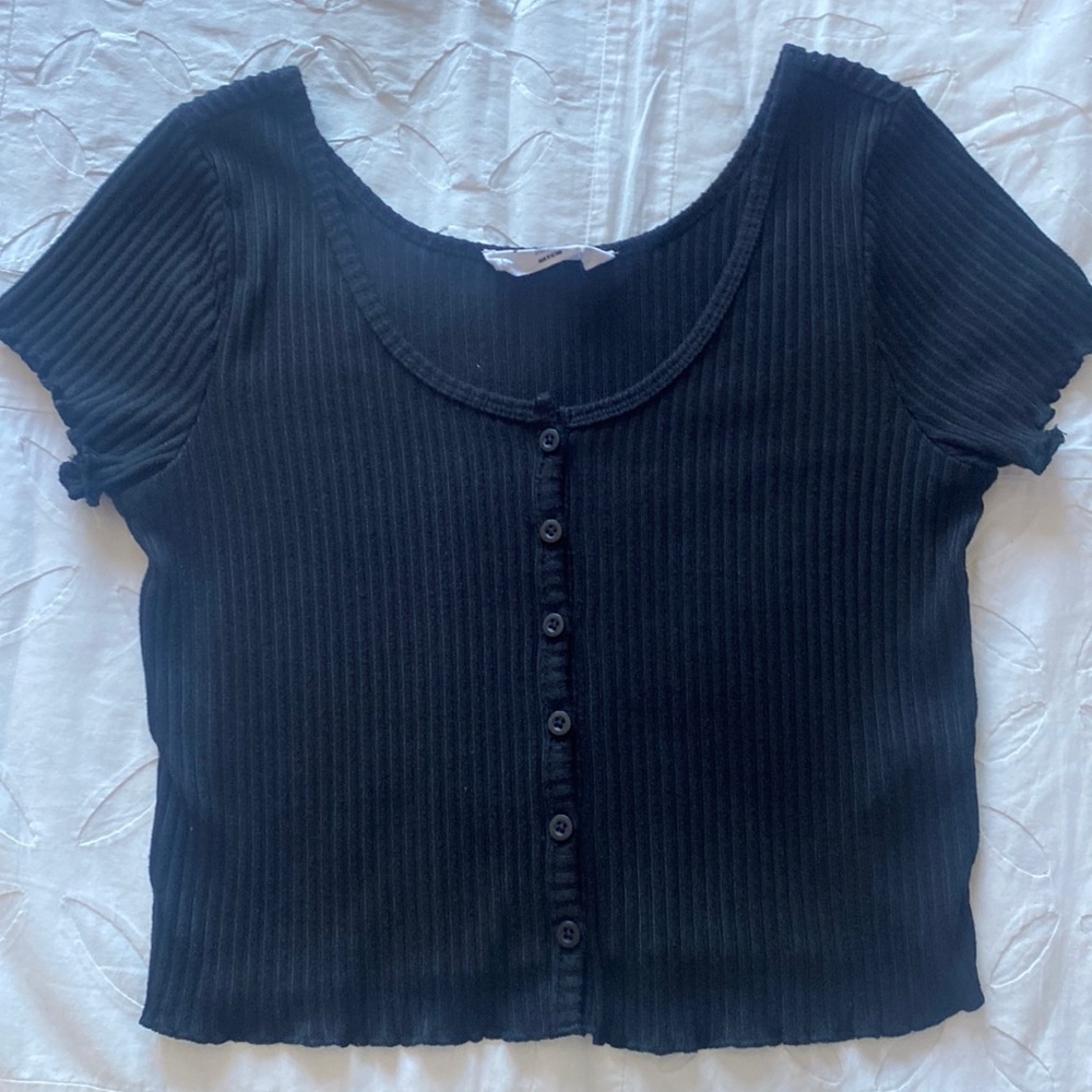 Women’s Double Zero Cropped black T-Shirt